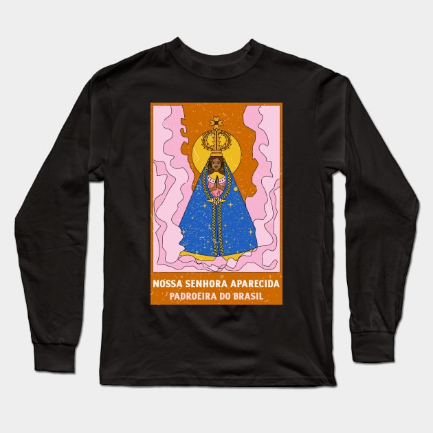 Our Lady of Aparecida (Nossa Senhora da Conceição Aparecida) 1 Long Sleeve T-Shirt by Studio-Sy